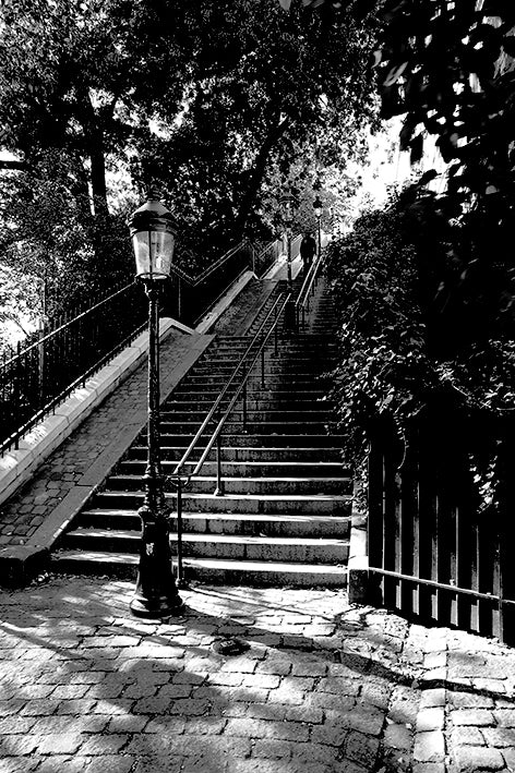 Escalier vers le Sacré Cœur